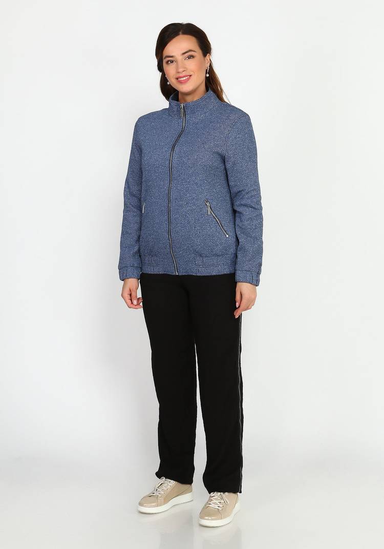 Бомбер на молнии с поясом-резинкой шир.  750, рис. 7