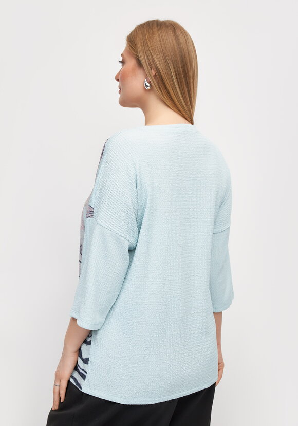 Блуза с цветочным принтом Амелия шир.  580, рис. 15