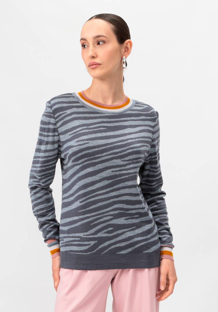 Джемпер с жаккардовым рисунком шир.  750, рис. 10