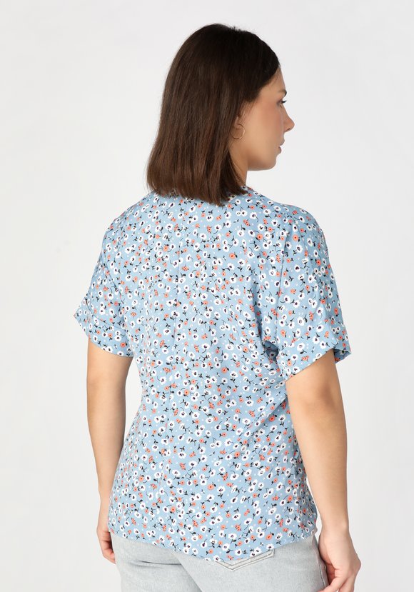 Блуза с цветочным принтом Оливия шир.  580, рис. 3