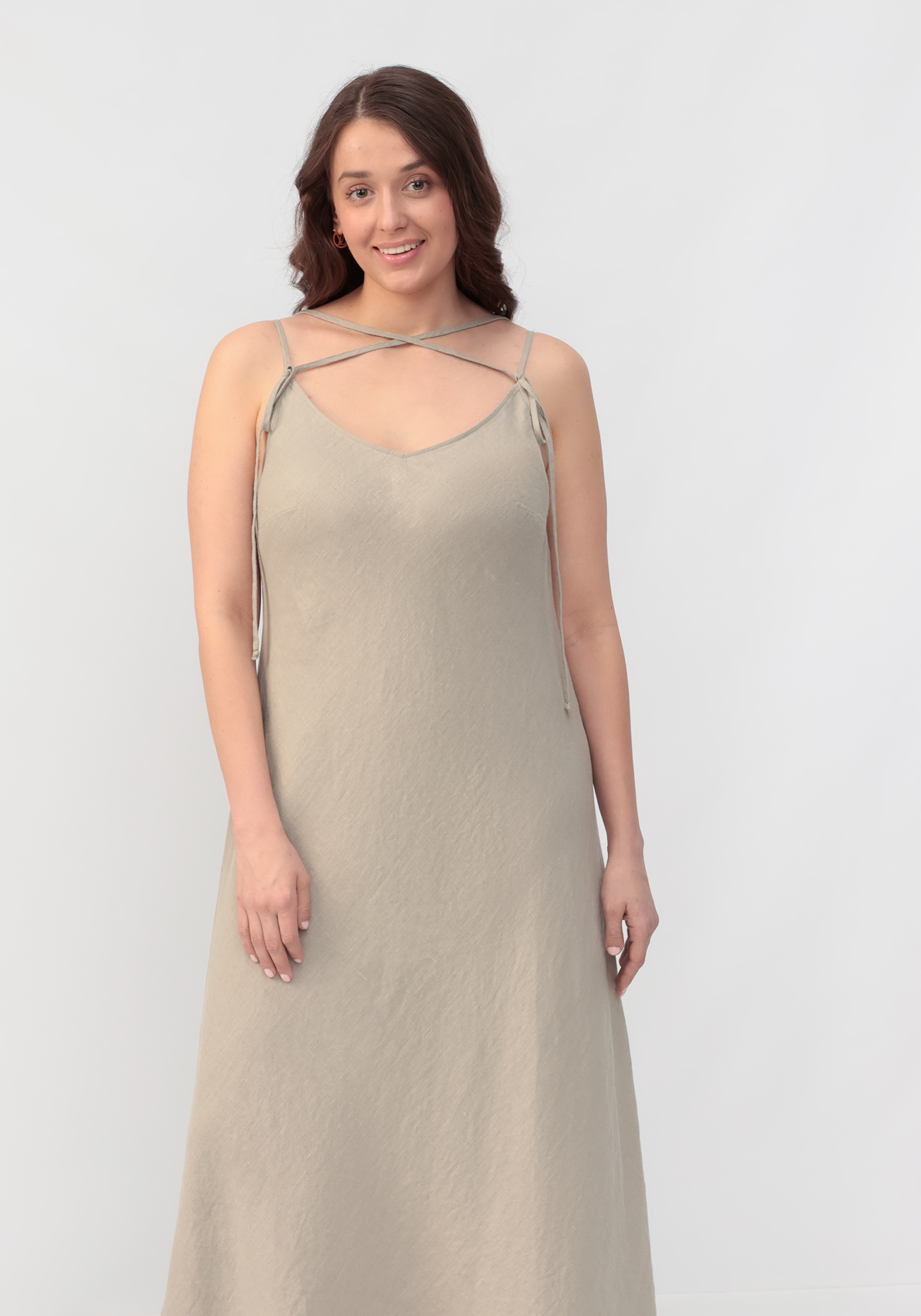 Платье комбинация  "Арно" BfC, размер 50, цвет бежевый - фото 2