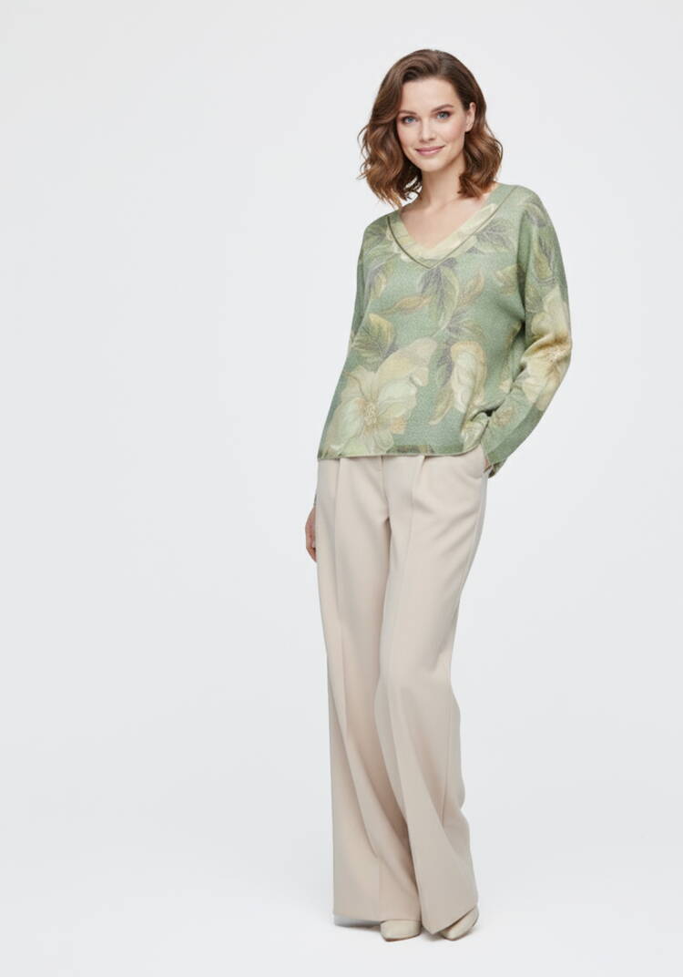 Джемпер с принтом Евдокия шир.  750, рис. 2