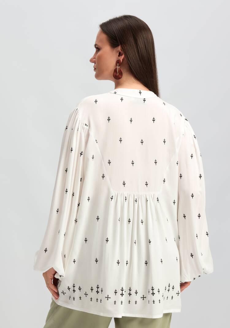 Блуза в стиле бохо шир.  750, рис. 3