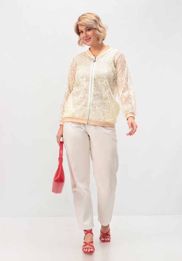 Бомбер кружевной шир.  580, рис. 17