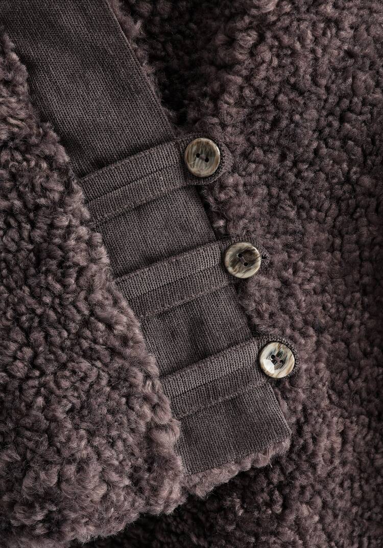 Кардиган из меховой ткани шир.  750, рис. 16