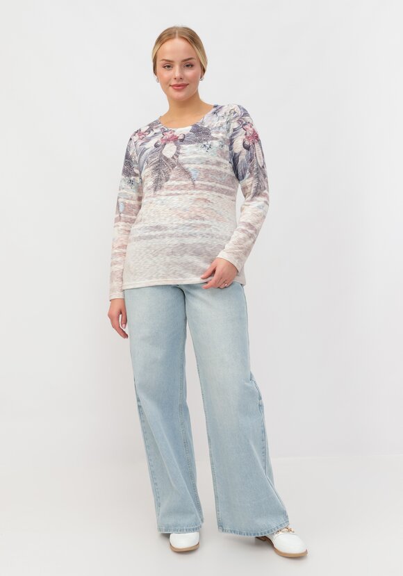 Блуза Ария с узором шир.  580, рис. 17