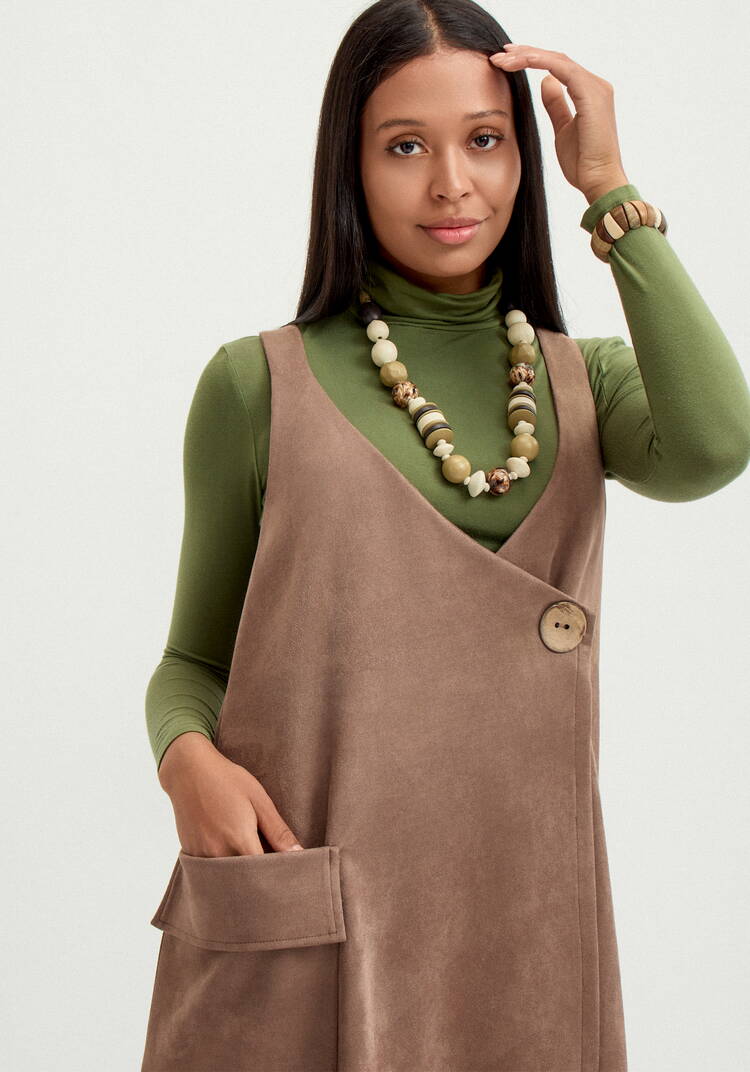 Сарафан с имитацией застёжки шир.  750, рис. 16