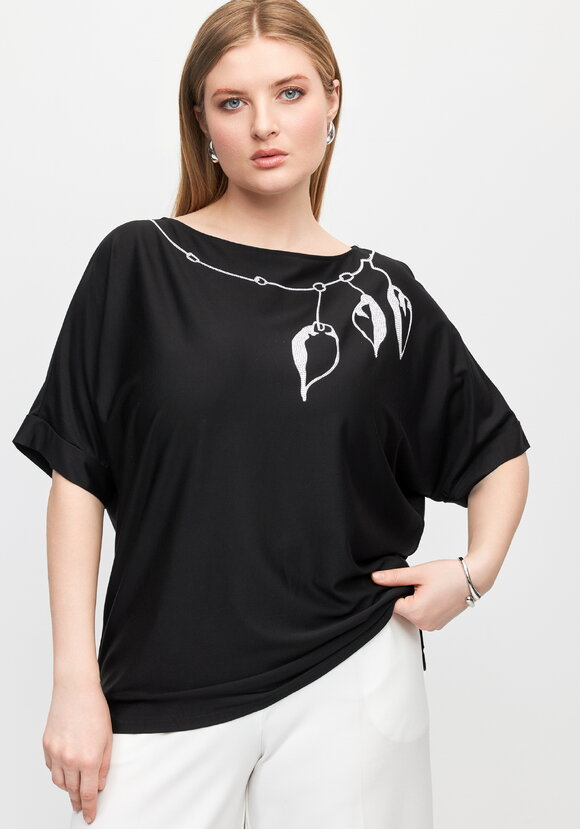 Блуза Загадочное ожерелье шир.  580, рис. 6