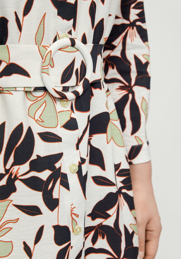 Платье-рубашка с принтом на поясе Вивьен шир.  580, рис. 15