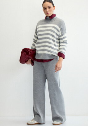 Брюки свободного кроя палаццо