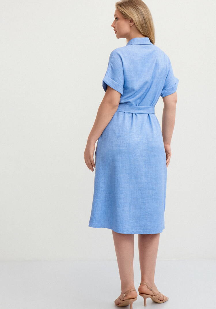 Платье со спущенным плечом А-силуэта шир.  750, рис. 3