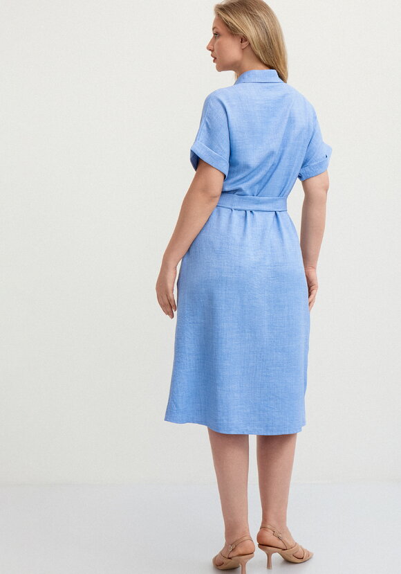 Платье со спущенным плечом А-силуэта шир.  580, рис. 3