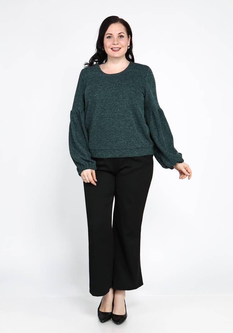 Брюки широкие на резинке с защипами шир.  750, рис. 11