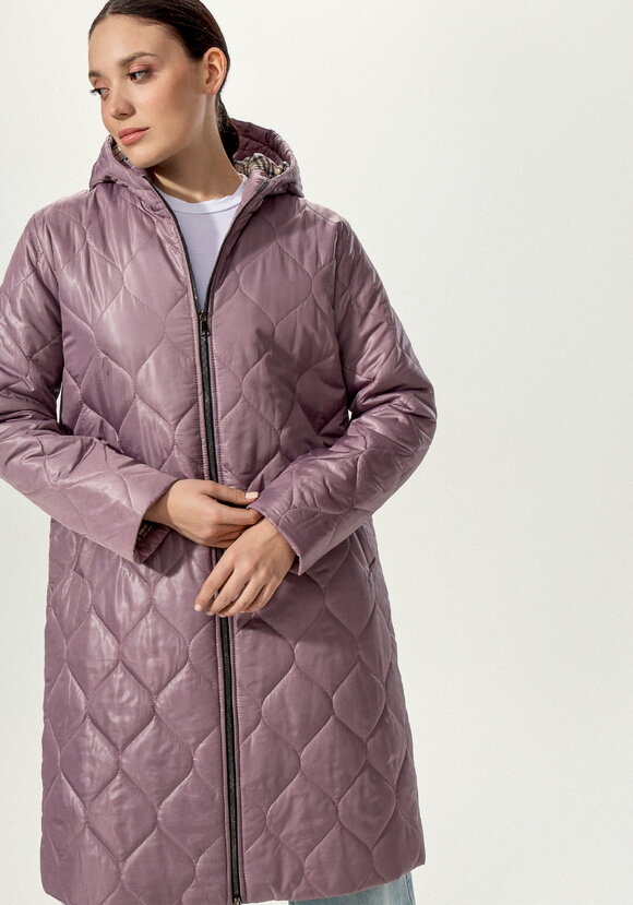 Куртка прямого кроя с капюшоном на молнии шир.  580, рис. 2