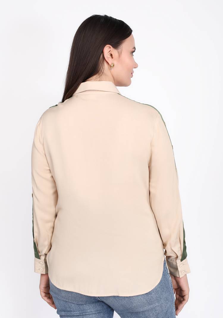 Блуза прямого силуэта с лампасами шир.  750, рис. 6