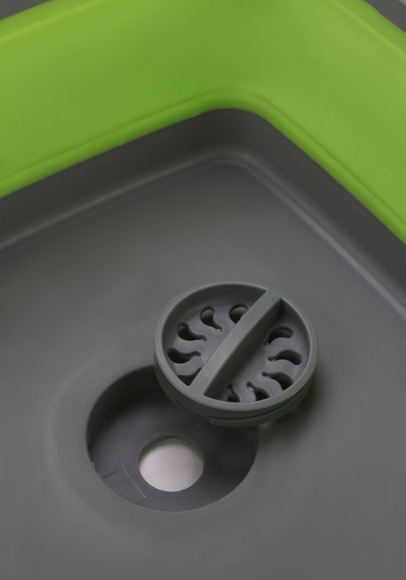 Складная корзина-раковина со сливом шир.  580, рис. 15