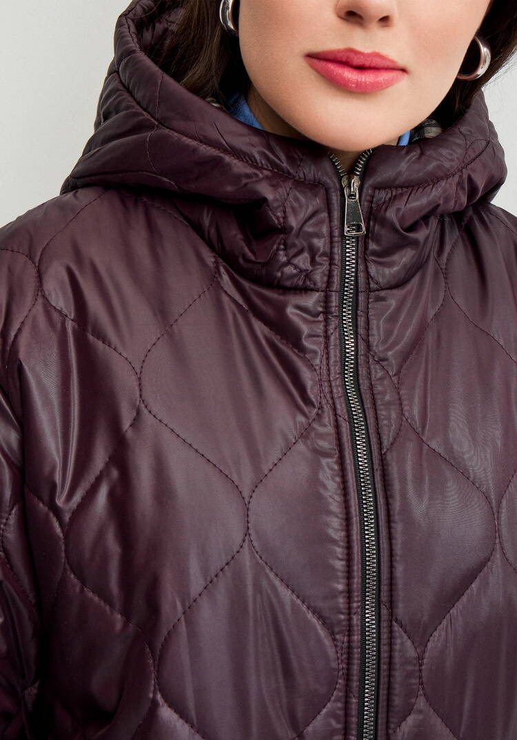 Куртка прямого кроя с капюшоном на молнии шир.  750, рис. 30