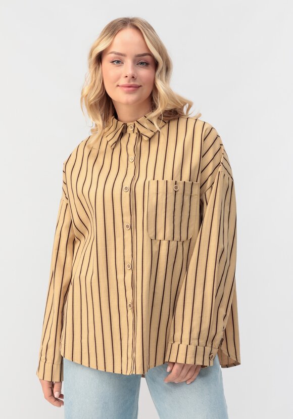 Рубашка Гвен в полоску шир.  580, рис. 1
