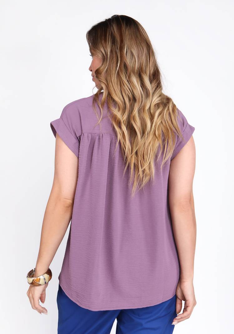 Блуза свободного кроя и декоративной сборкой шир.  750, рис. 7