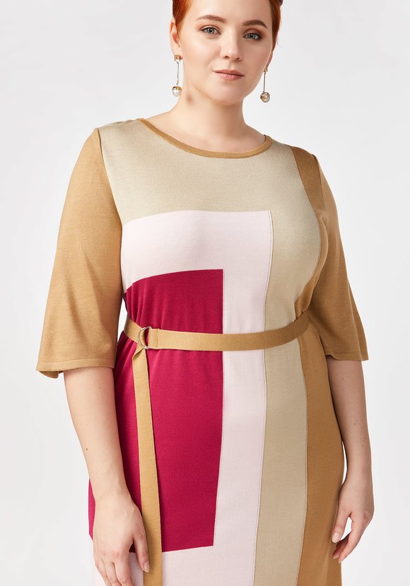 Платье с принтом коллор блок шир.  580, рис. 9