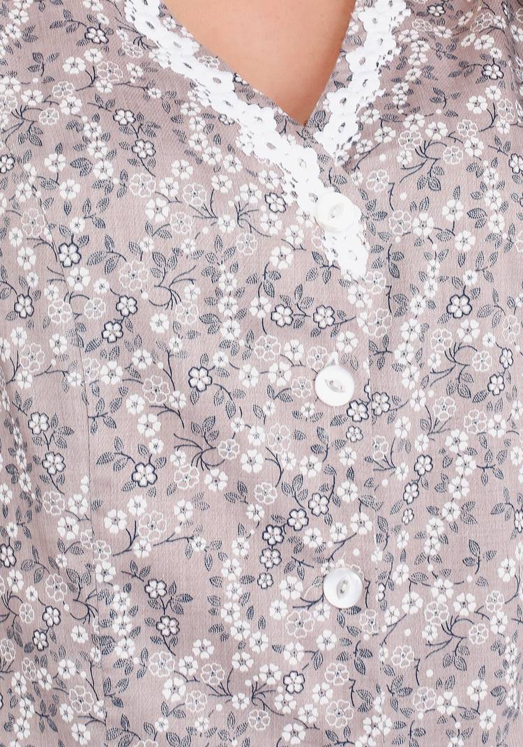 Блузка рукав 3/4 с отделкой кружевом шир.  750, рис. 12