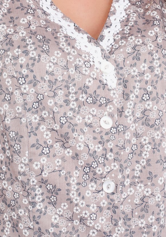 Блузка рукав 3/4 с отделкой кружевом шир.  580, рис. 12