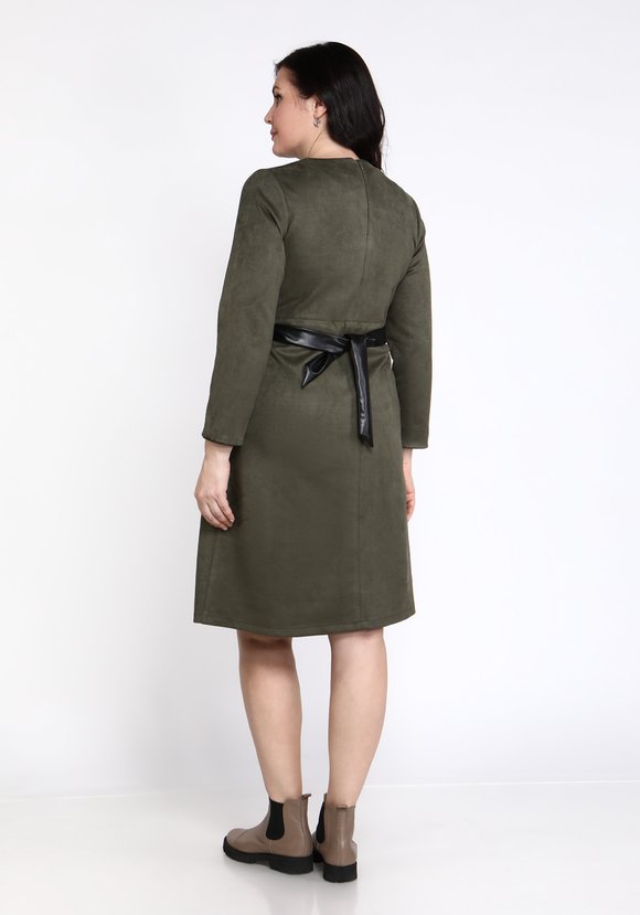 Платье с кулиской из эко-замши шир.  580, рис. 3