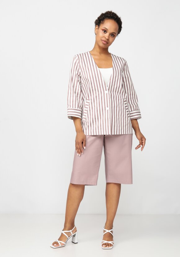 Пиджак в полоску с укороченным рукавом шир.  580, рис. 7