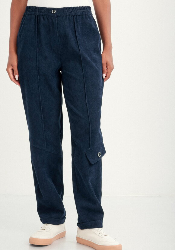 Брюки бананы вельветовые на резинке шир.  580, рис. 27