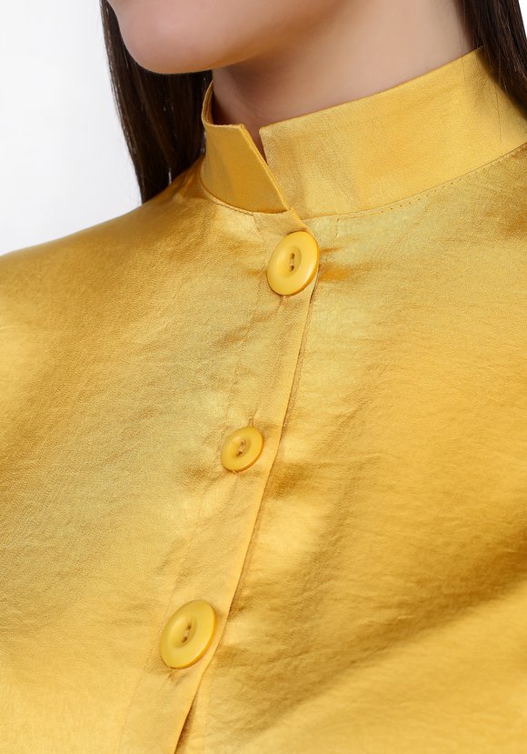 Рубашка с декоративными пуговицами шир.  580, рис. 8