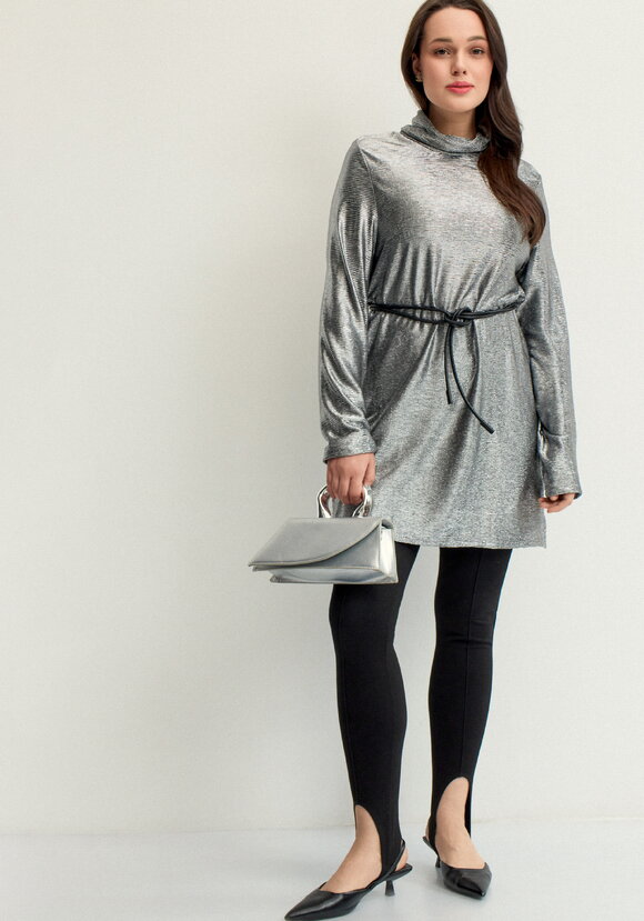 Туника свободного силуэта с блеском шир.  580, рис. 7