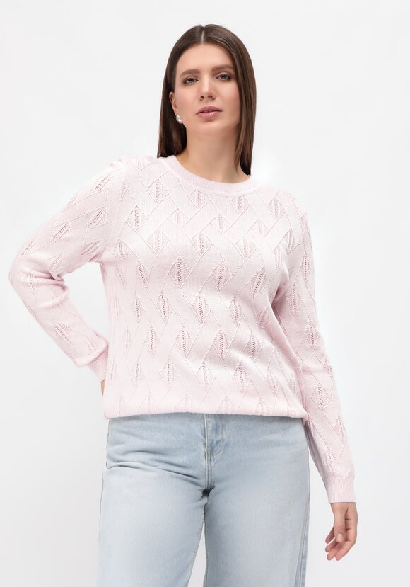 Джемпер ажурный удлиненный шир.  580, рис. 35