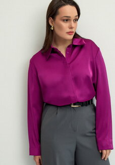 Блуза из шелка с супатной застежкой