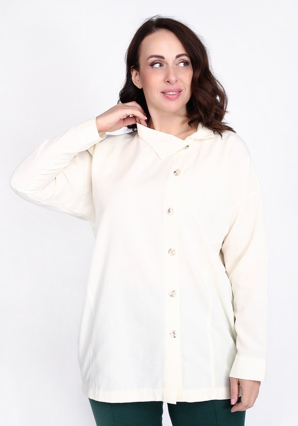 Рубашка свободного кроя с застежкой шир.  580, рис. 2