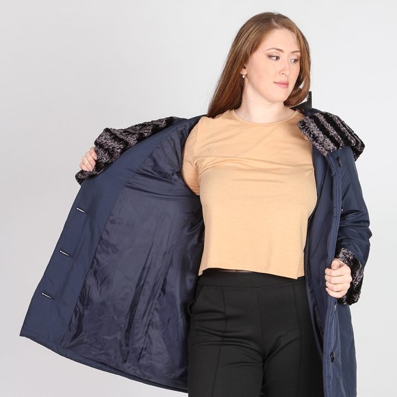 Куртка с декоративными вставками шир.  580, рис. 17