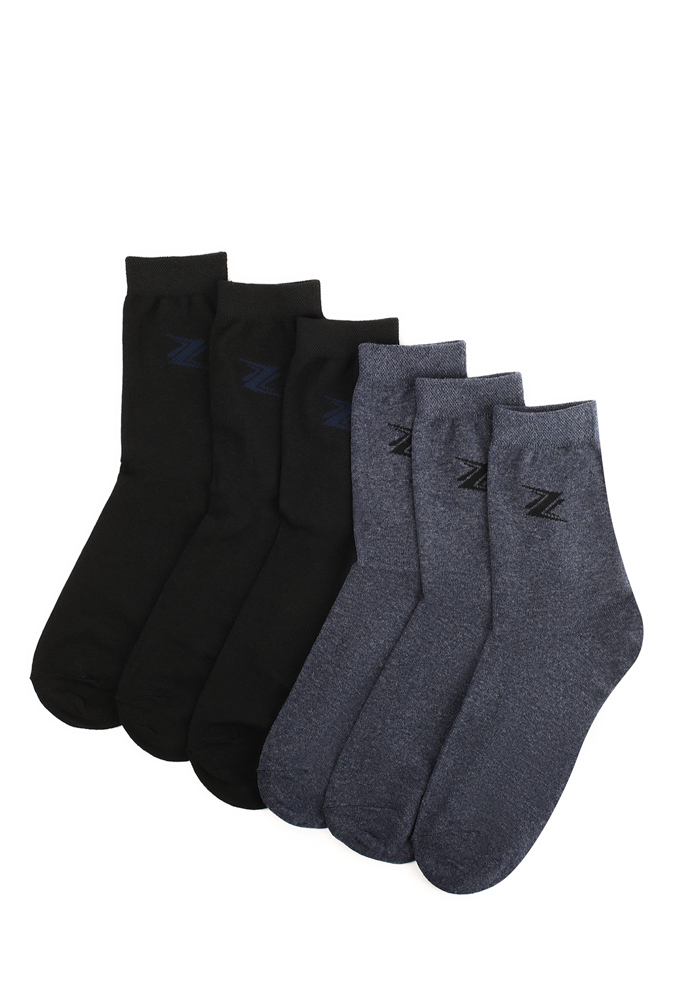 Комплект мужских носков с рисунком, 6 пар, цвет в ассортименте, размер 27