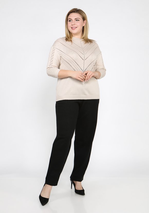 Джемпер ажурный со спущенным рукавом шир.  580, рис. 7