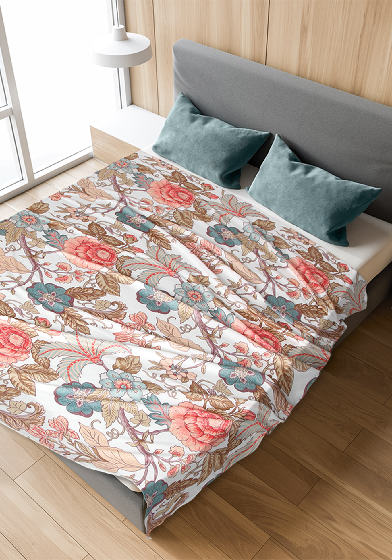 

Покрывало-плед, Цветочный уют