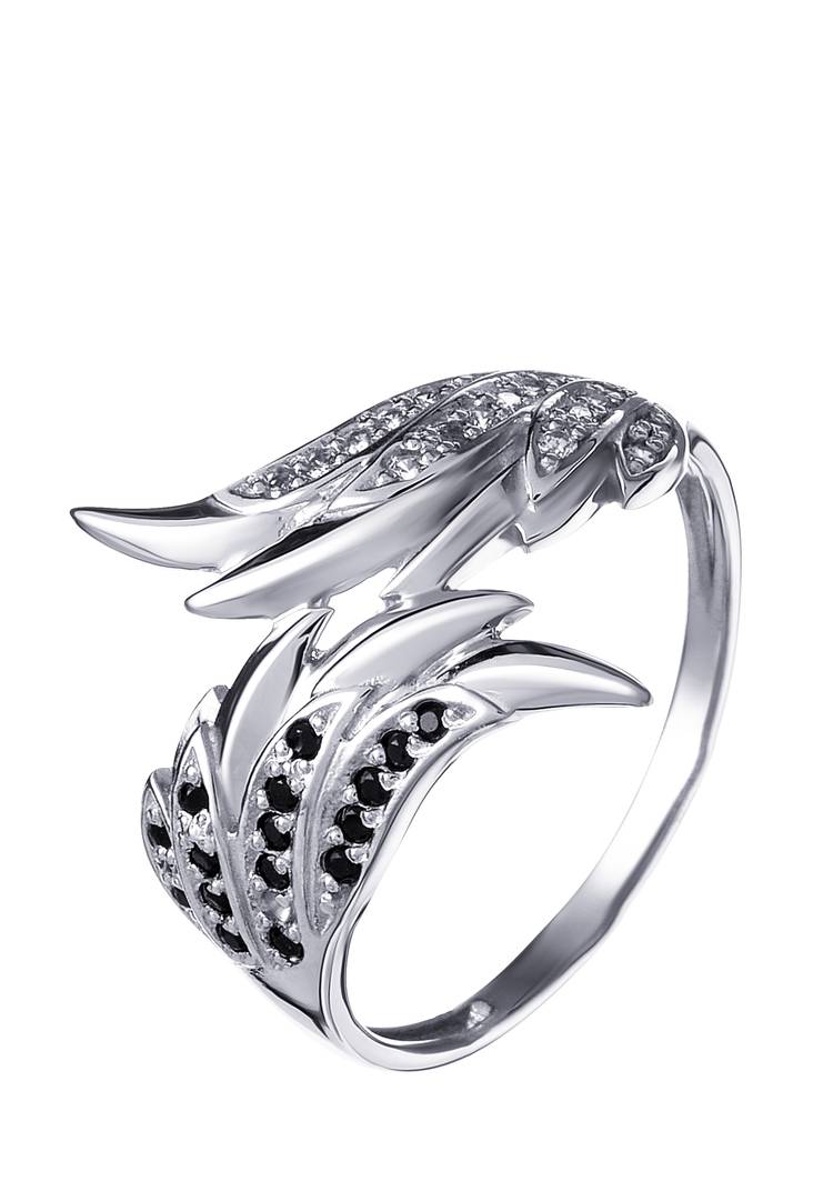 Серебряное кольцо Крылья Ангела шир.  750, рис. 1