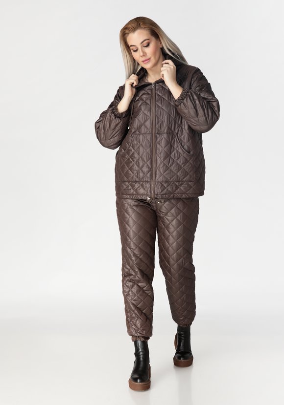 Брюки стеганые на резинке шир.  580, рис. 7