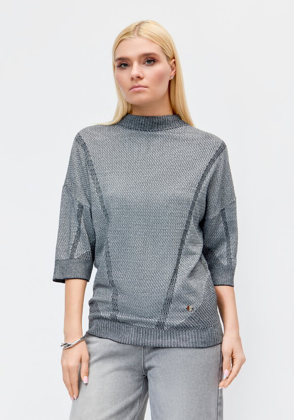 Джемпер с лентами на шее сзади шир.  580, рис. 4