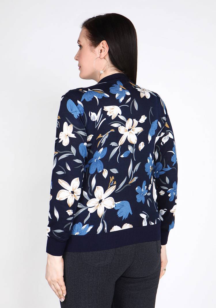 Кардиган Невероятное цветение шир.  750, рис. 3