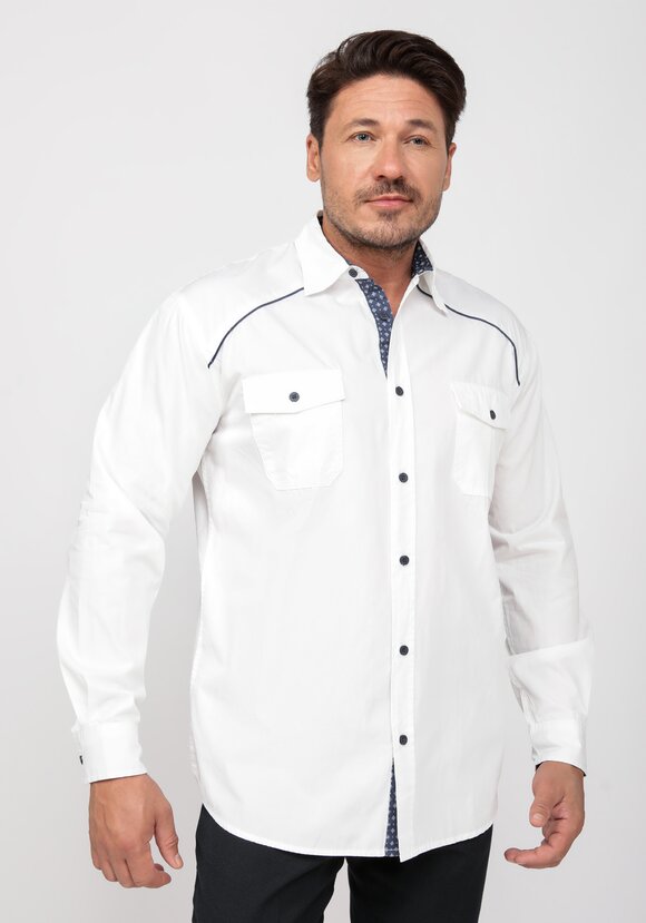 Рубашка в стиле кантри из поплина Джордж шир.  580, рис. 1