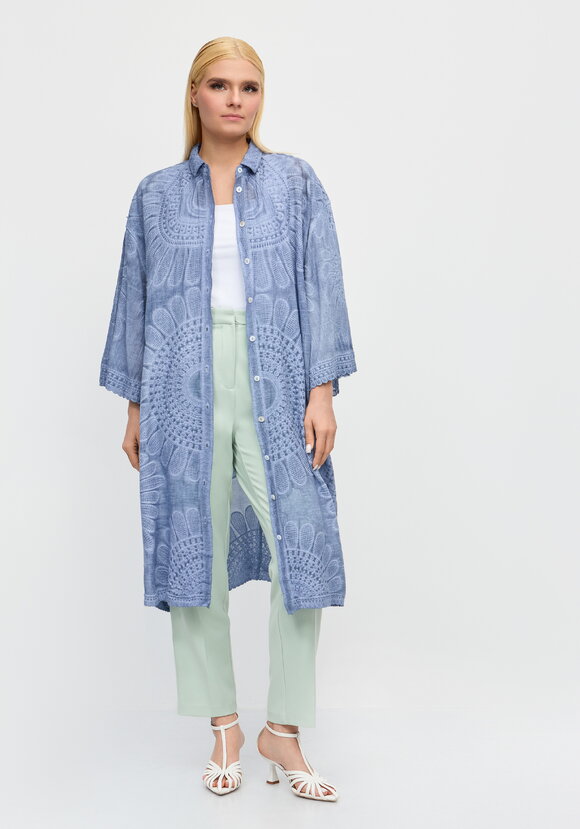 Рубашка-туника с вышивкой Романтика лета шир.  580, рис. 1