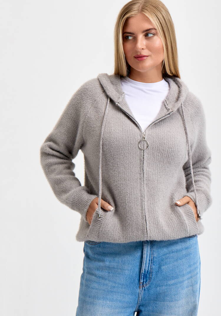 Кардиган на молнии с капюшоном Амели шир.  750, рис. 14