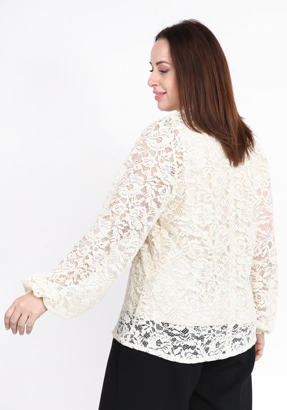 Блуза-двойка кружевная шир.  580, рис. 6