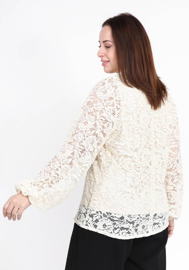 Блуза-двойка кружевная шир.  750, рис. 6