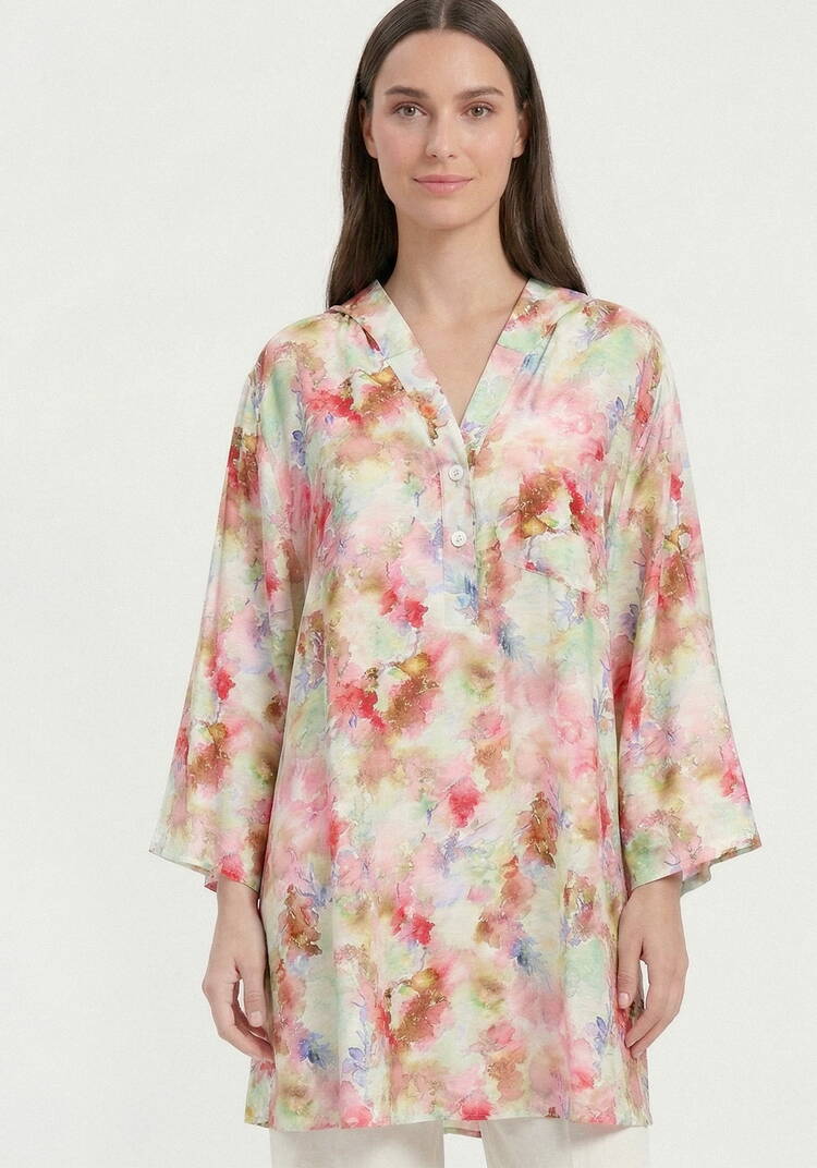 Блуза изо льна с капюшоном шир.  750, рис. 6