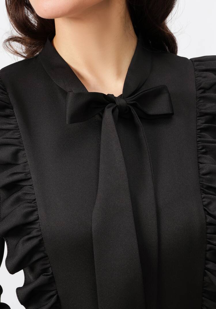 Платье с бантом свободного кроя шир.  750, рис. 15