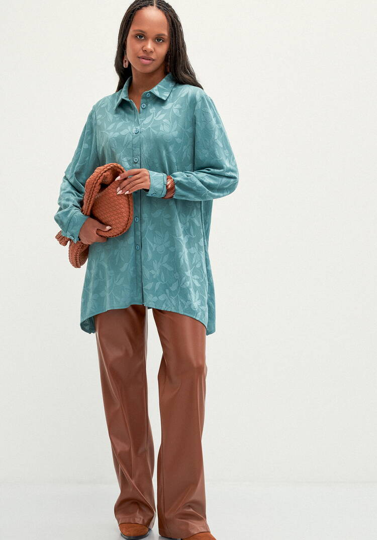 Туника трикотажная с жаккардовым рисунком шир.  750, рис. 7